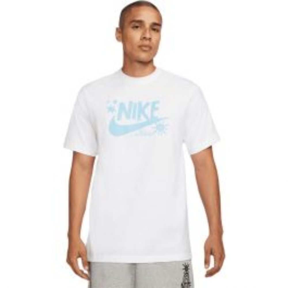 Men's or Unisex Blue Vintage Nike T-Shirt "One Bowerman Drive" Size M